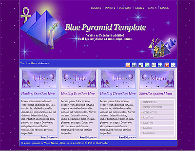 Blue Pyramid Web Template